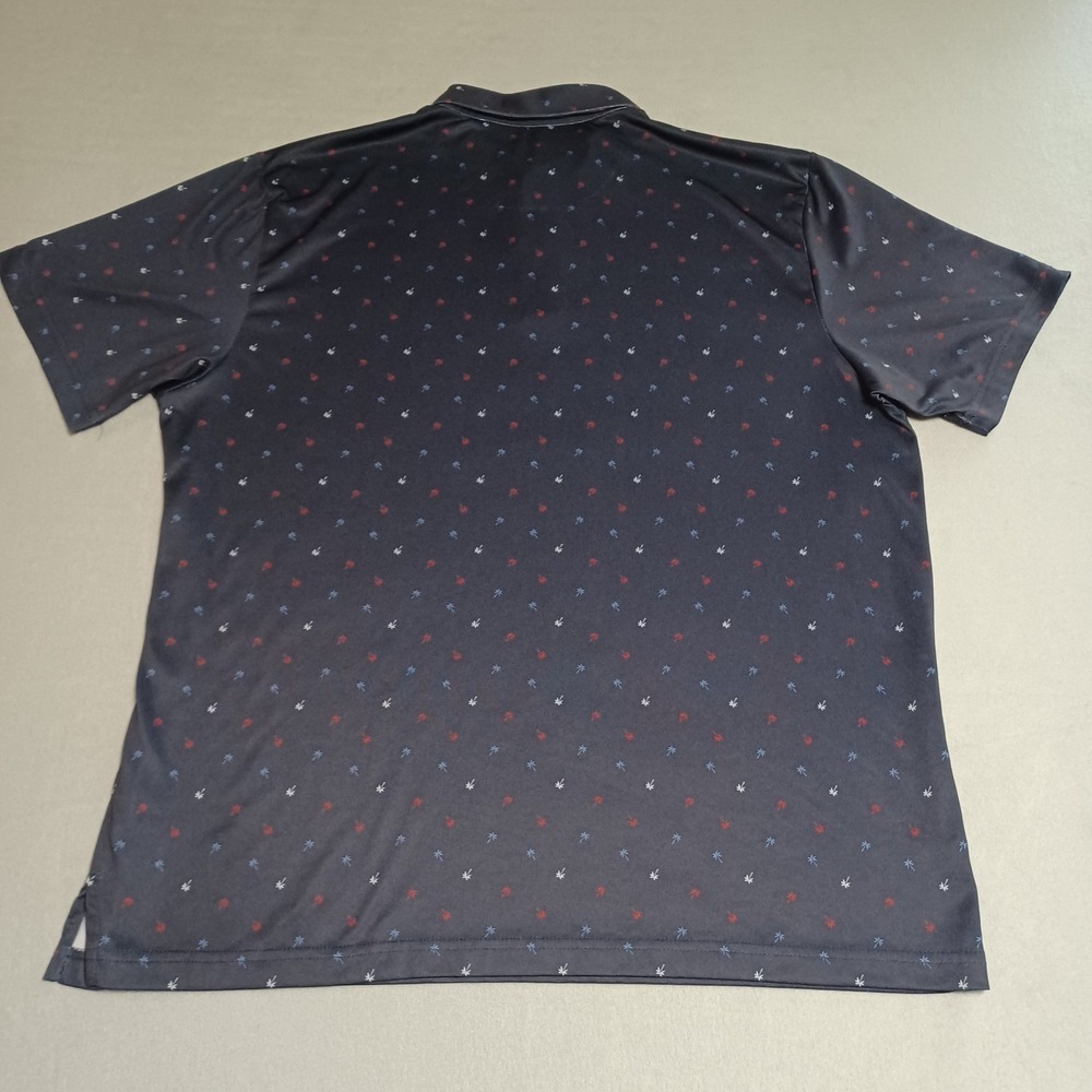 Ben Hogan Performance Mens XL Navy Palm Tree Print Golf Polo Shirt WT5661 - Picture 3 of 11